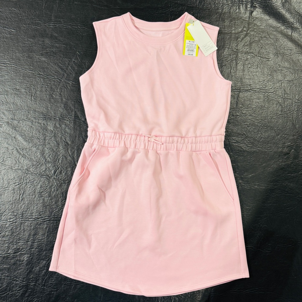 Girls' Airy Sleek Dress - All In Motion Light Pink XL (14) *927